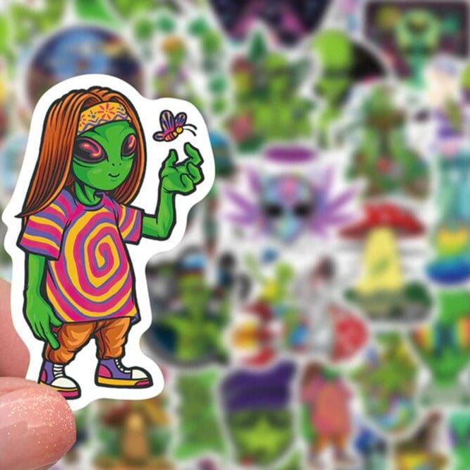 Stickers Skate <br> Aliens (50 pcs) Stickers Mania