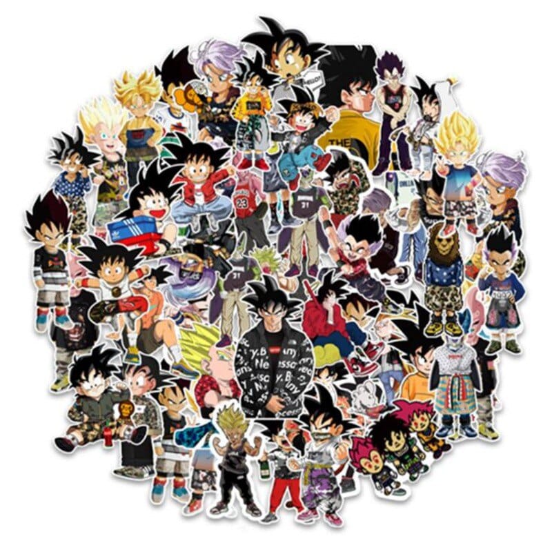 Stickers Skate<br> Dragon Ball (50 pcs) Stickers Mania