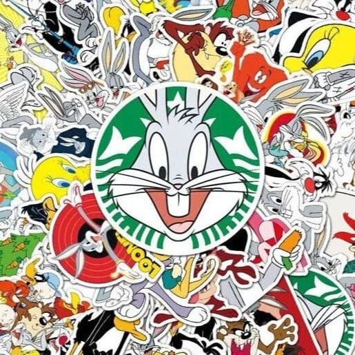 Stickers Skate<br> Looney Tunes (50 pcs) Stickers Mania