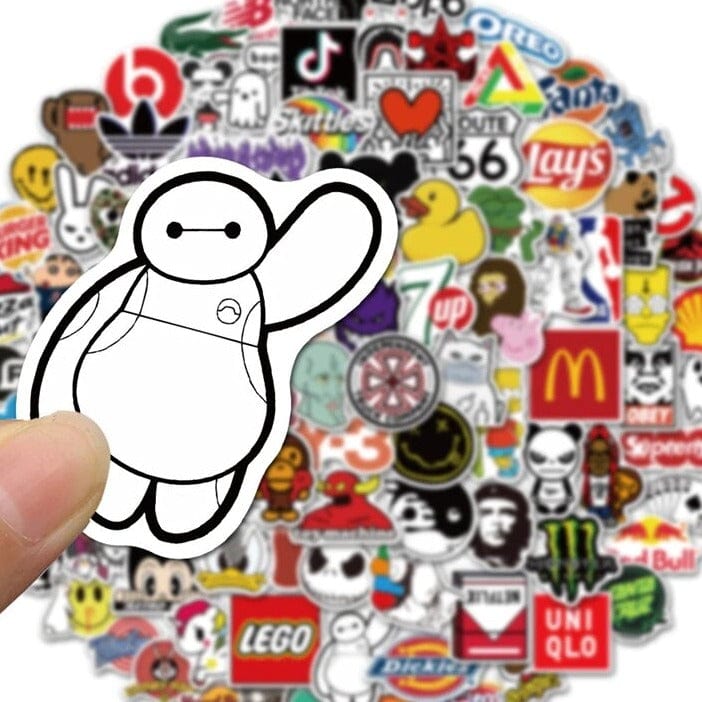 Stickers Skate<br> Marques Mate (100 pcs) Stickers Mania