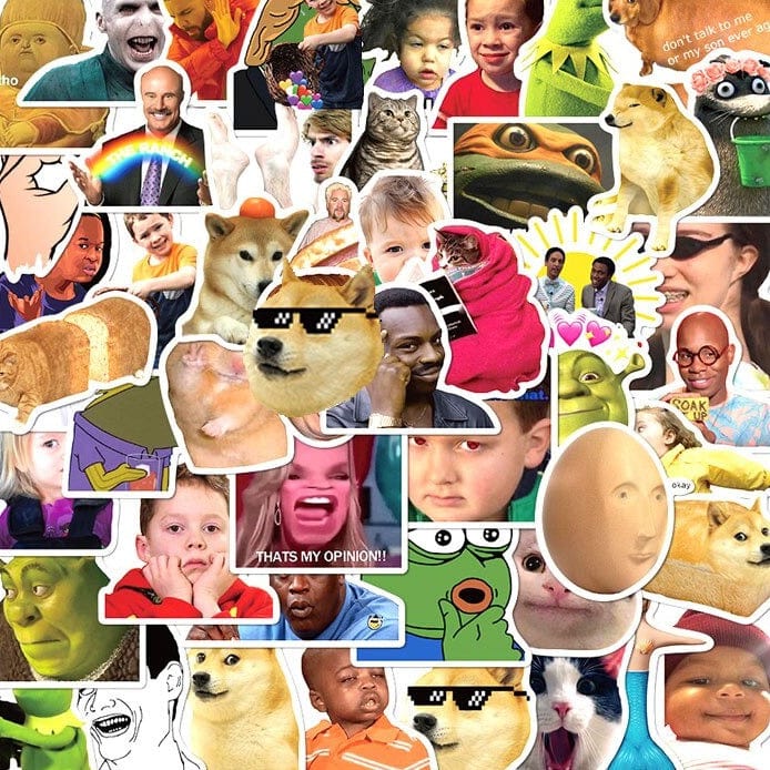 Stickers Skate<br> Memes (50 pcs) Stickers Mania