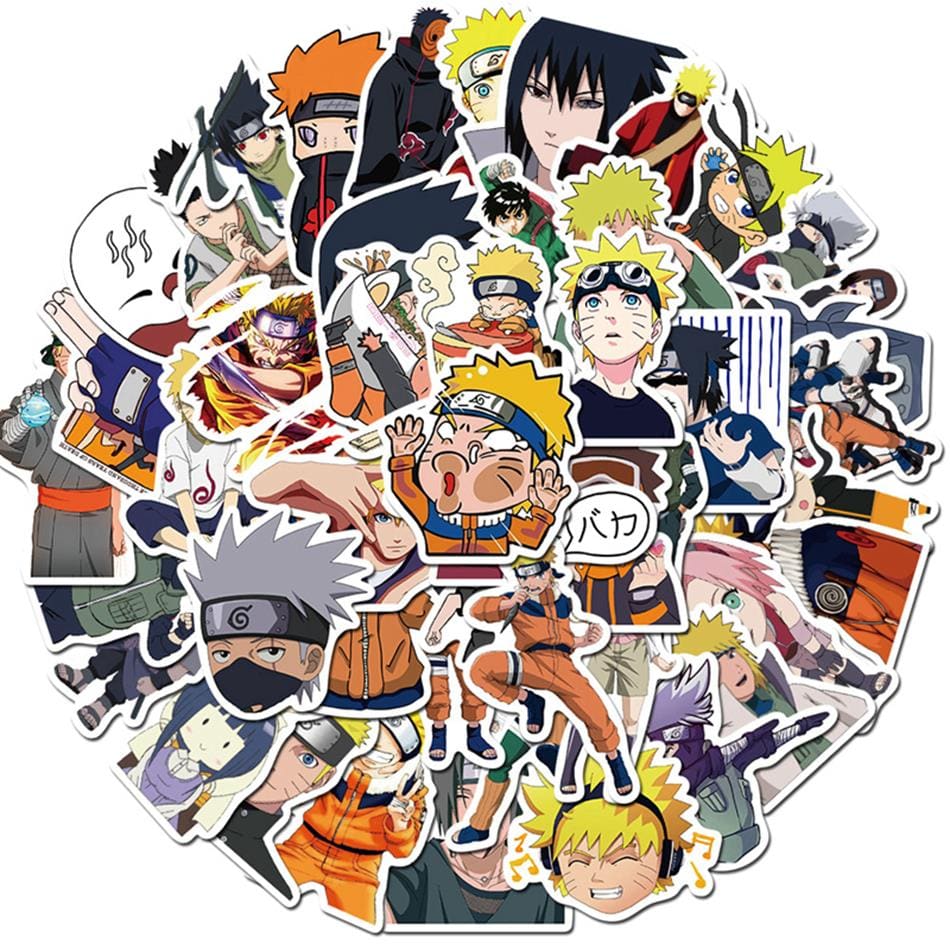 Stickers Skate <br> Naruto (50pcs) Stickers Mania