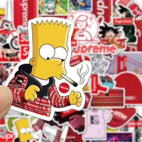 Stickers Skate<br> Supreme (100 pcs) Stickers Mania