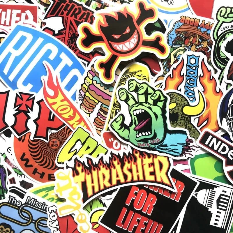 Stickers Skate | Pack de 100 Autocollants Stickers Mania