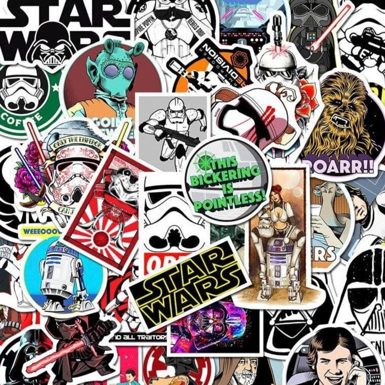 Stickers Skateboard<br> Star Wars (50pcs) Stickers Mania