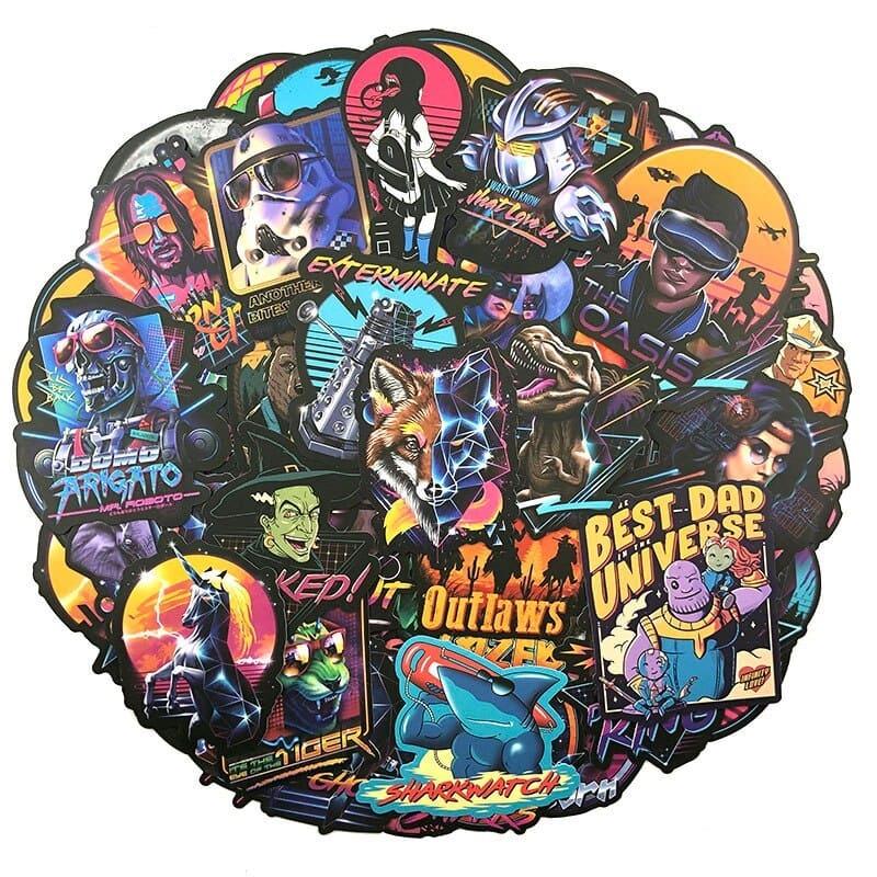 Stickers Skateboard Vintage Stickers Mania