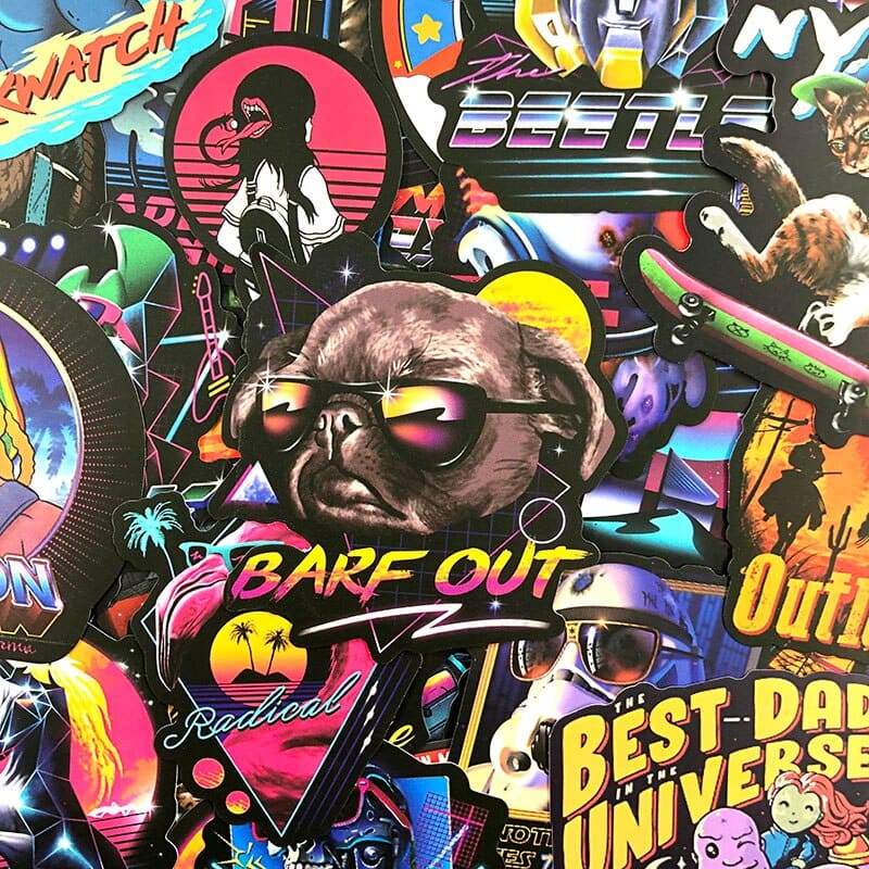 Stickers Skateboard Vintage Stickers Mania