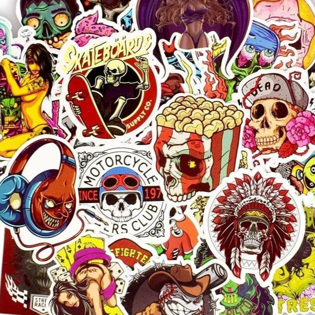 Stickers Skull<br> (150pcs) Stickers Mania