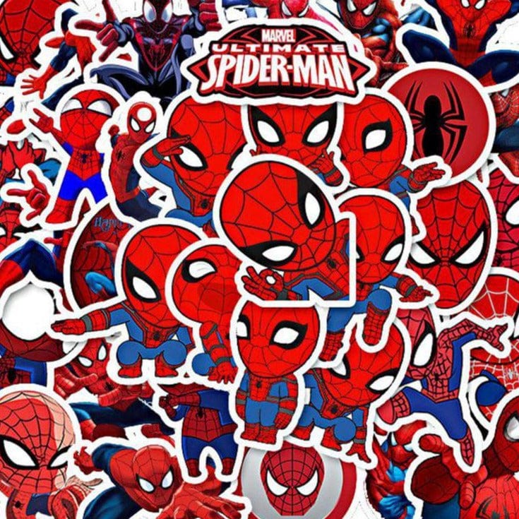 Stickers Spiderman <br> (Pack de 35) Stickers Mania