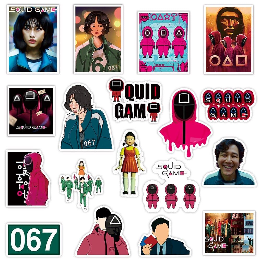 Stickers Squid Game (Pack de 50) Stickers Mania