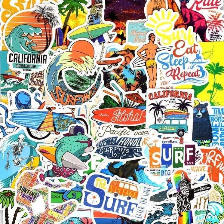 Stickers Surf Stickers Mania