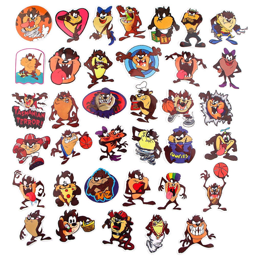 Stickers Taz <br> (Pack de 32) Stickers Mania