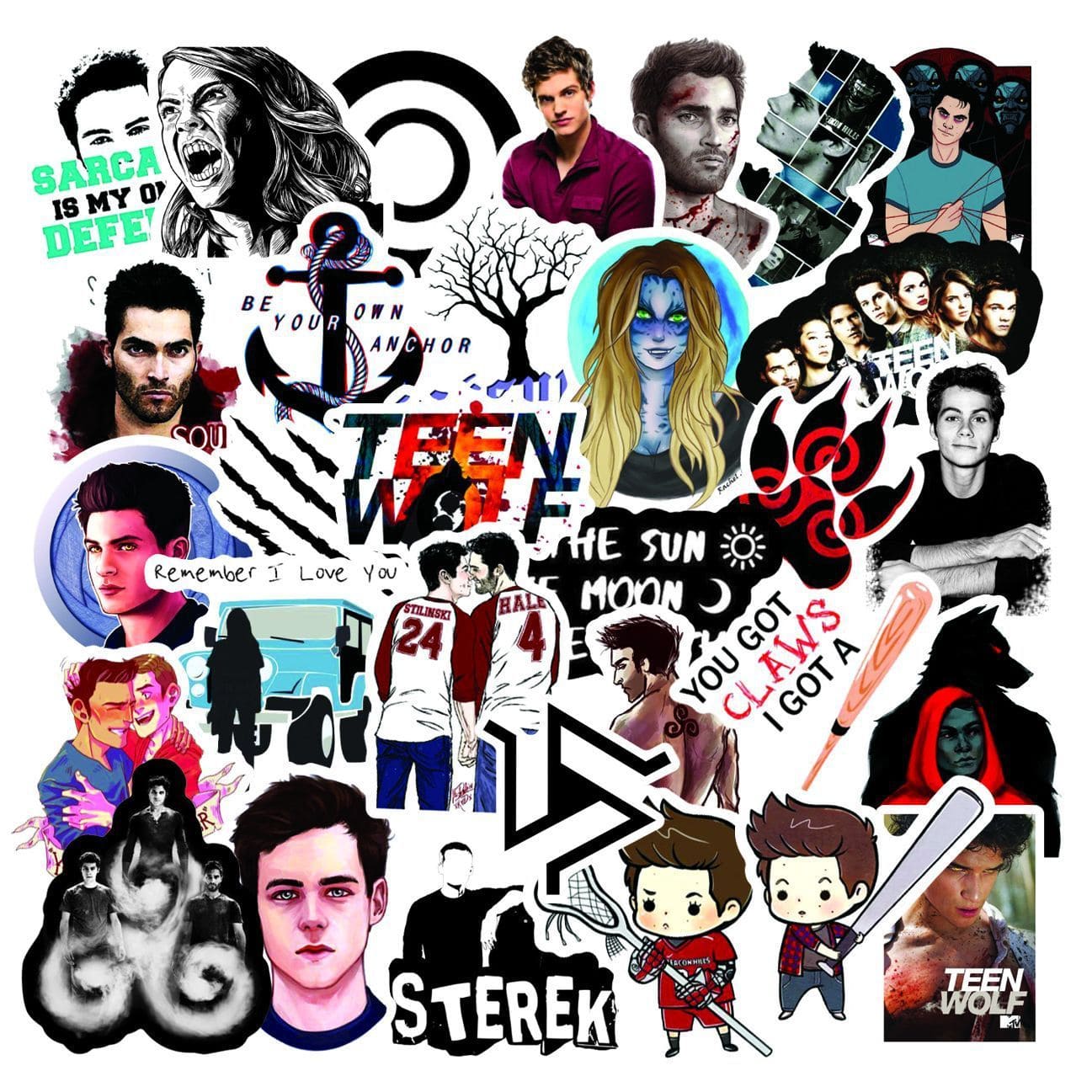 Stickers Teen Wolf Stickers Mania