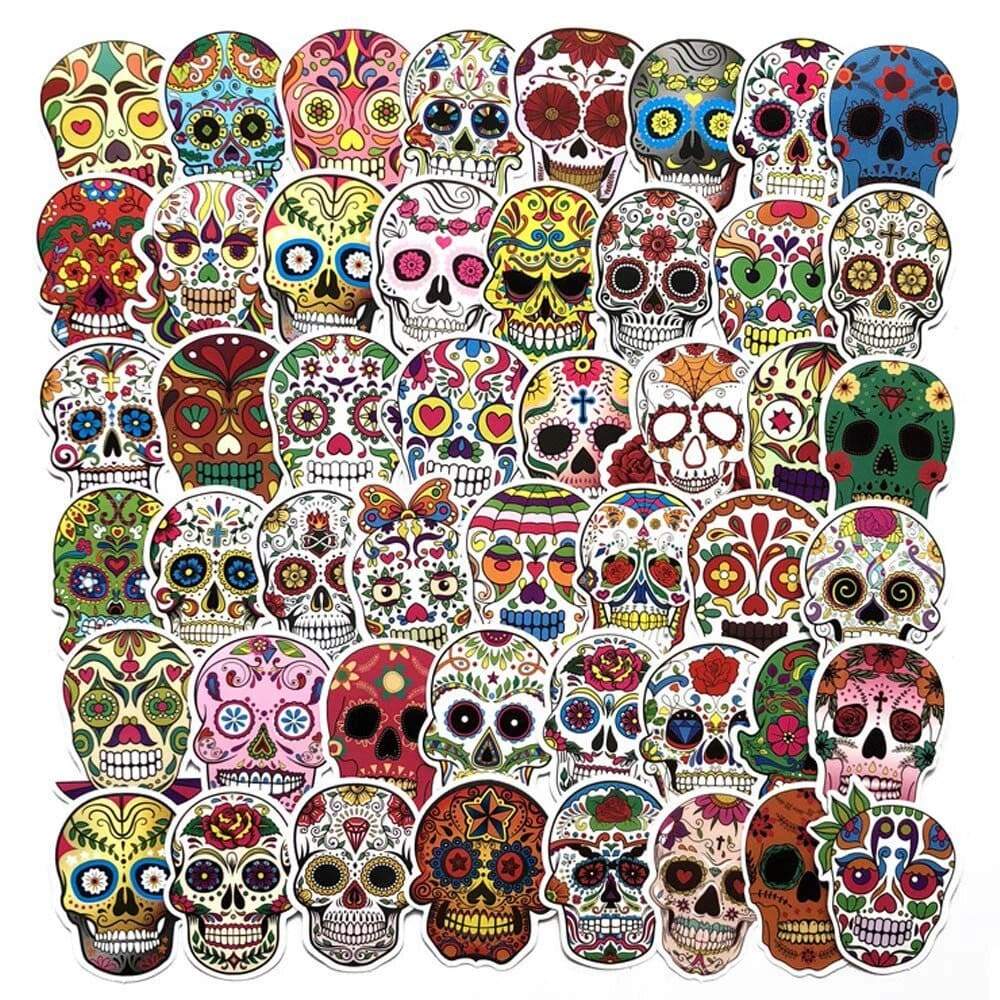 Stickers Tête de Mort Mexicaine Stickers Mania