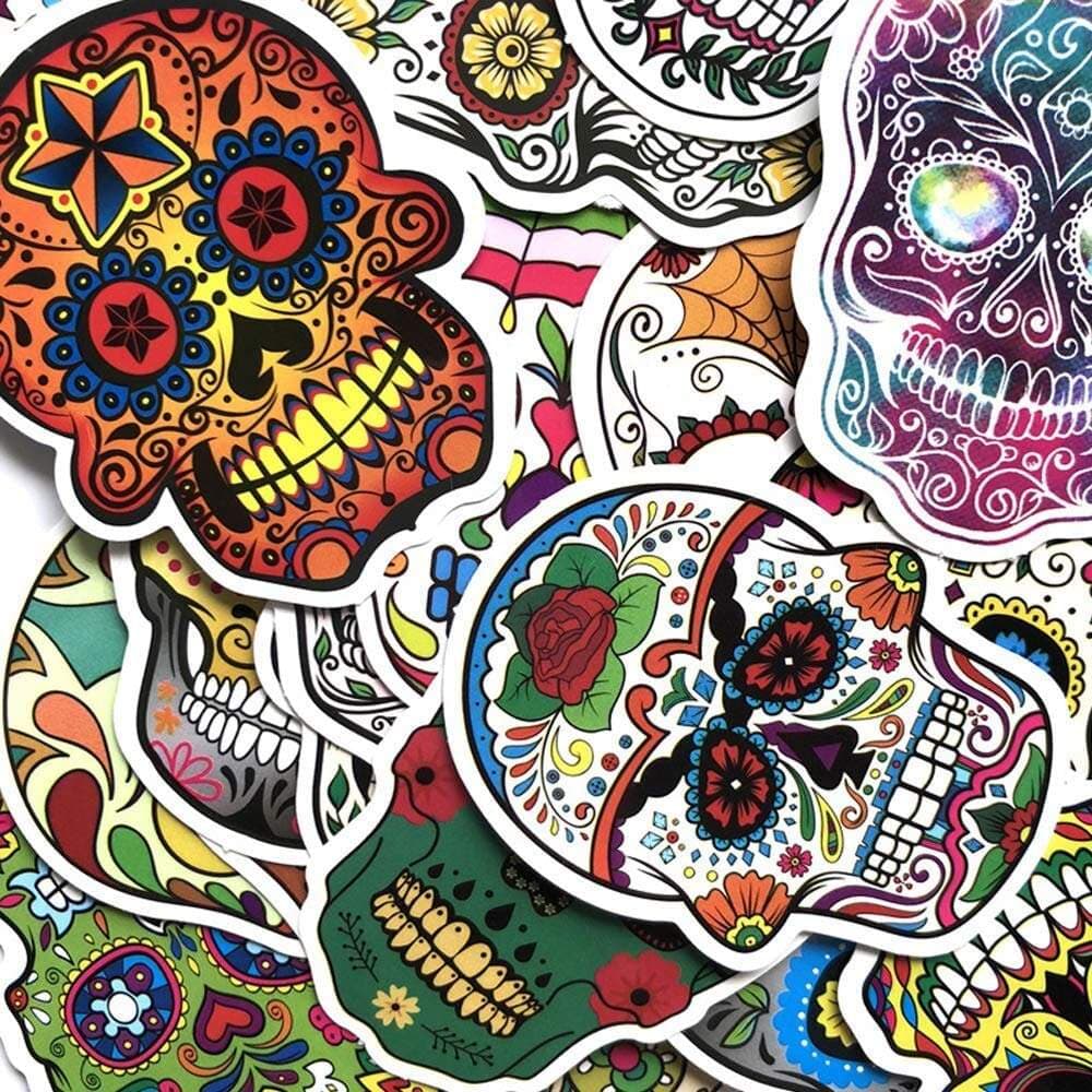 Stickers Tête de Mort Mexicaine Stickers Mania