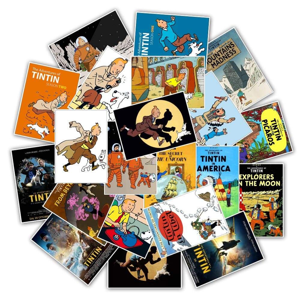 Stickers Tintin <br> (Pack de 25) Stickers Mania
