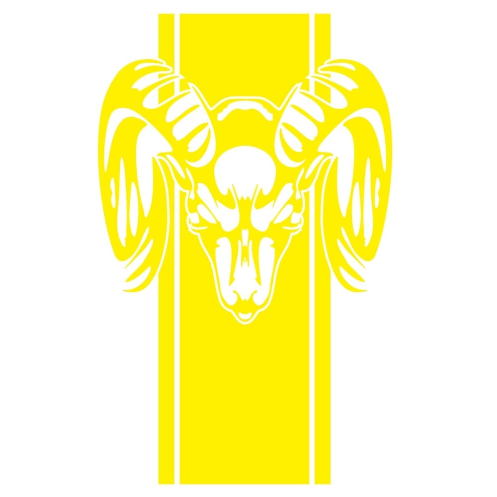 Stickers Van<br>Buffle Jaune Stickers Mania