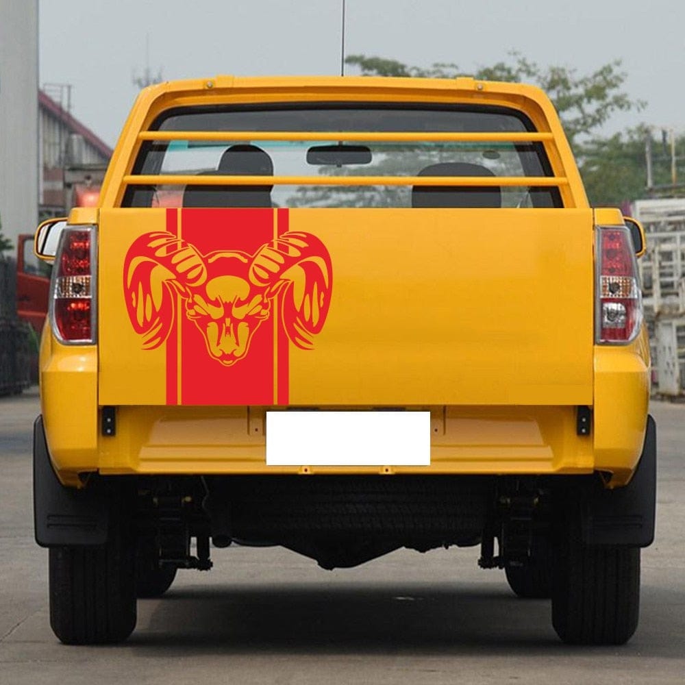 Stickers Van<br>Buffle Rouge Stickers Mania