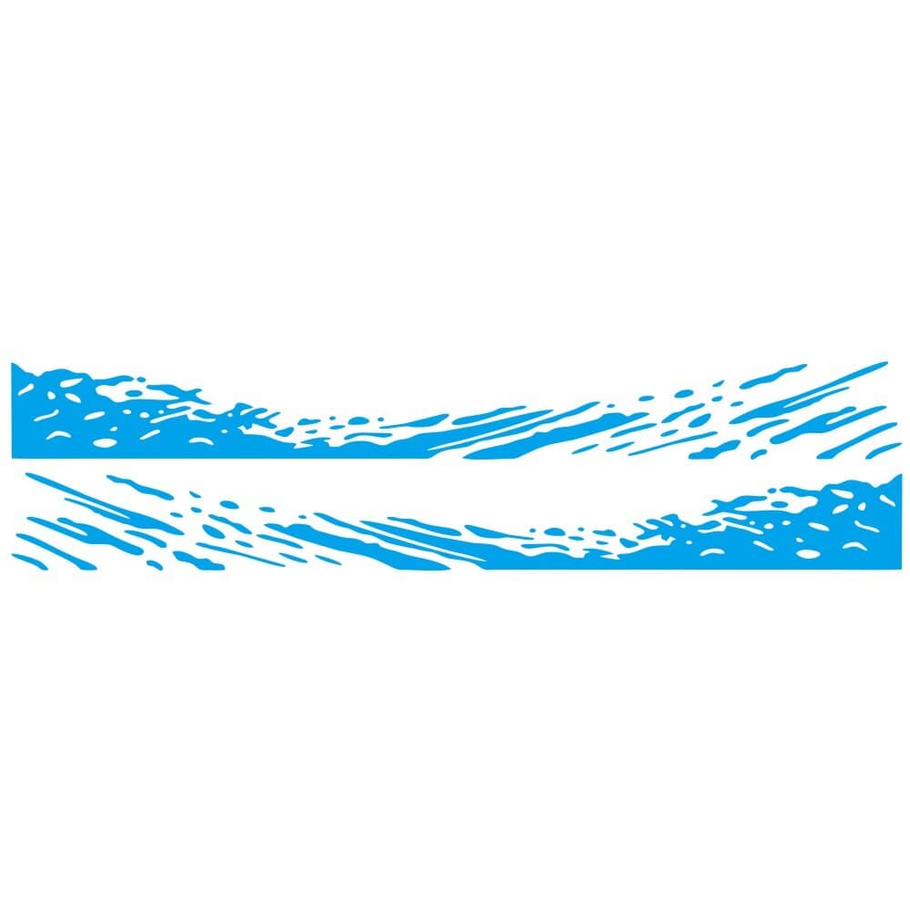 Stickers Van<br>Éclaboussures Bleu Stickers Mania