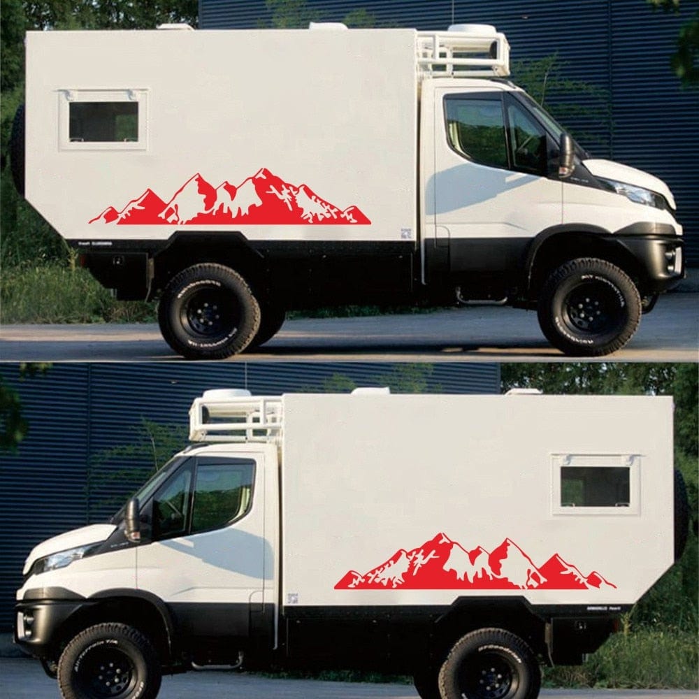Stickers Van Latéral Montagnes Stickers Mania