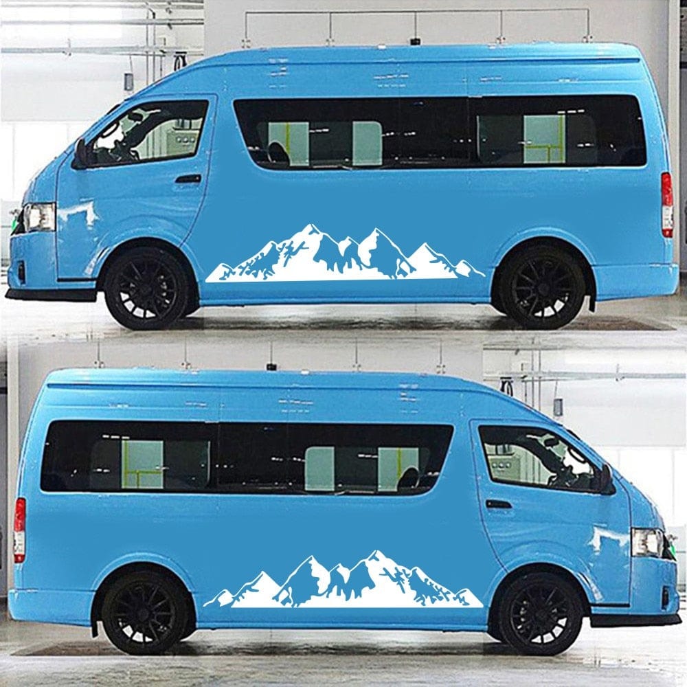 Stickers Van Latéral Montagnes Stickers Mania