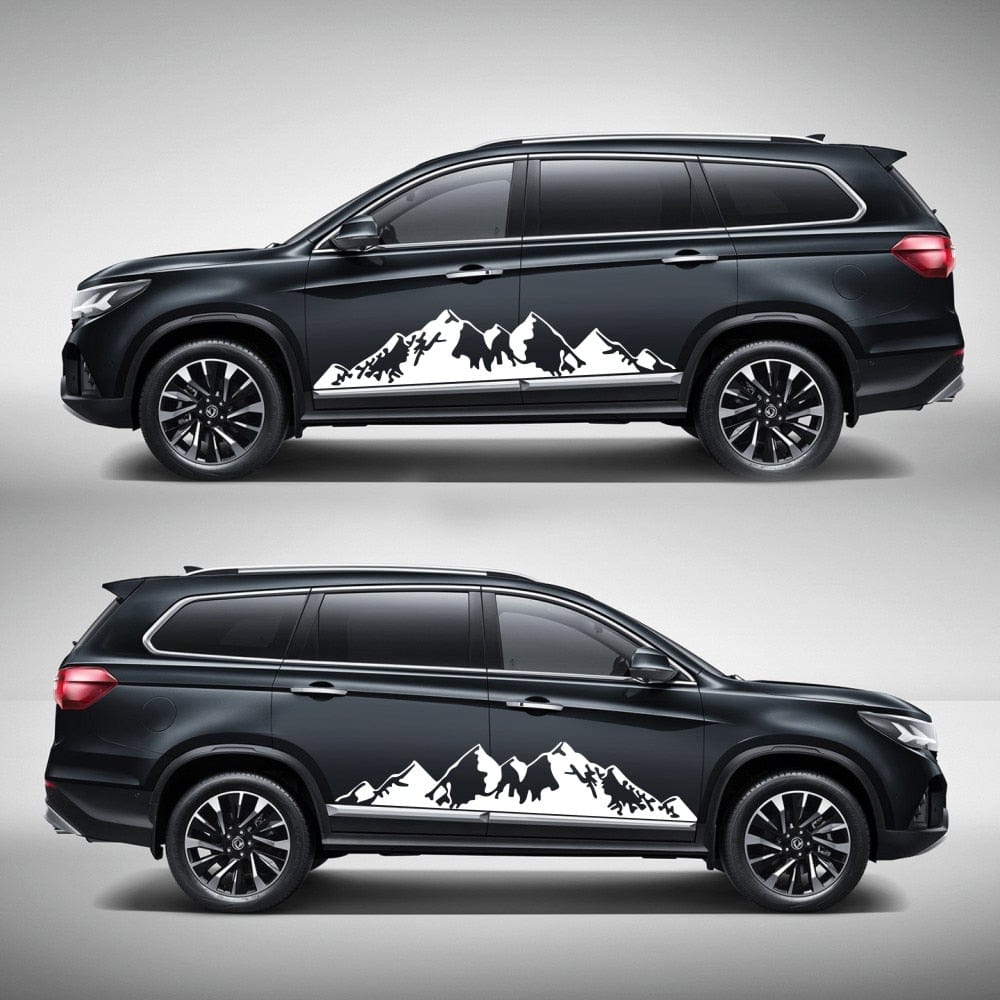 Stickers Van Latéral Montagnes Stickers Mania