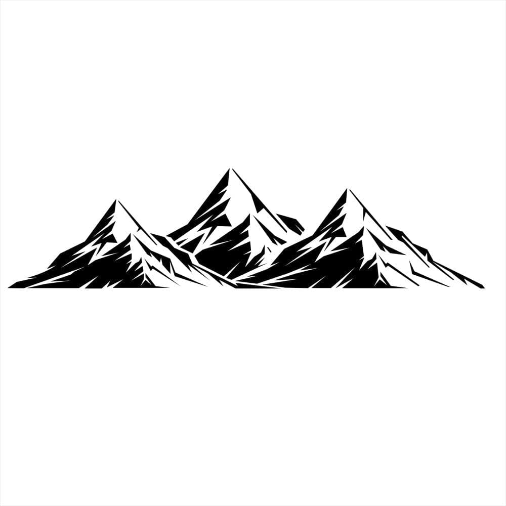 Stickers Van Montagnes Noir Stickers Mania