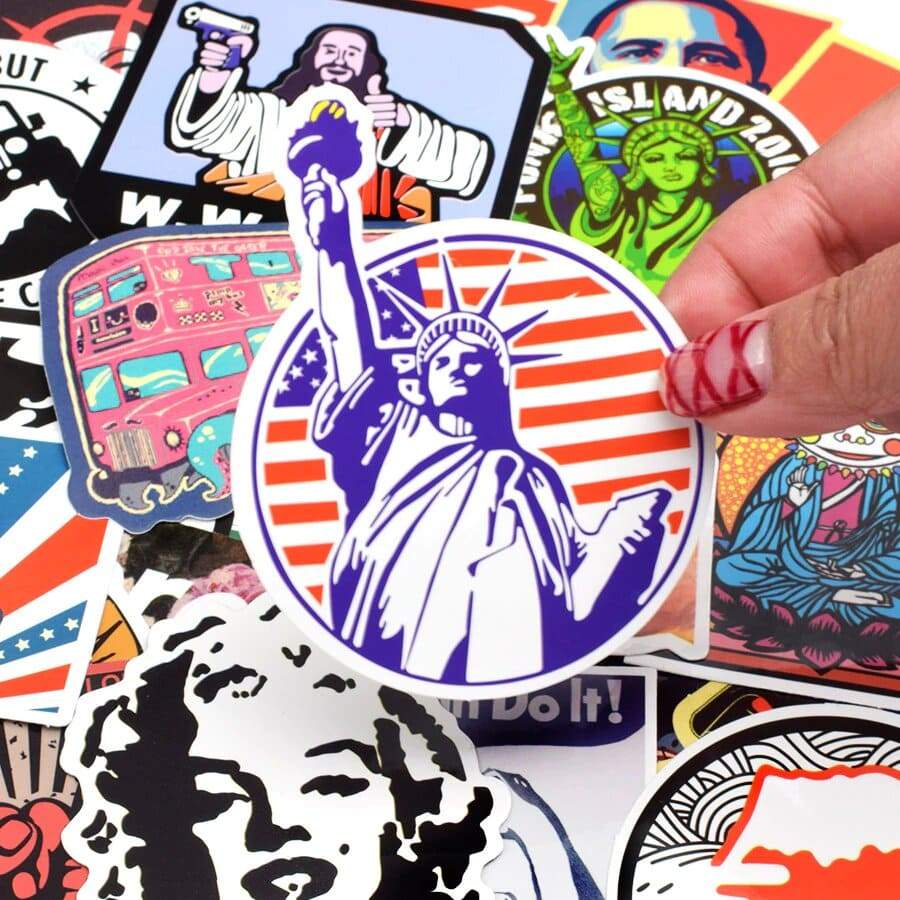 Stickers Vintage<br> USA (50 pcs) Stickers Mania