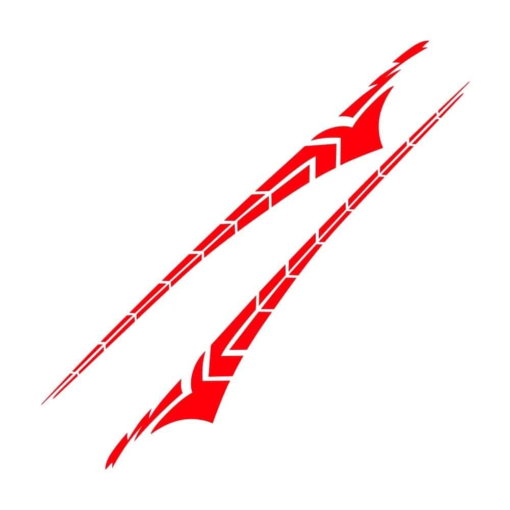 Stickers Voiture 340 x 40cm Rouge Stickers Mania