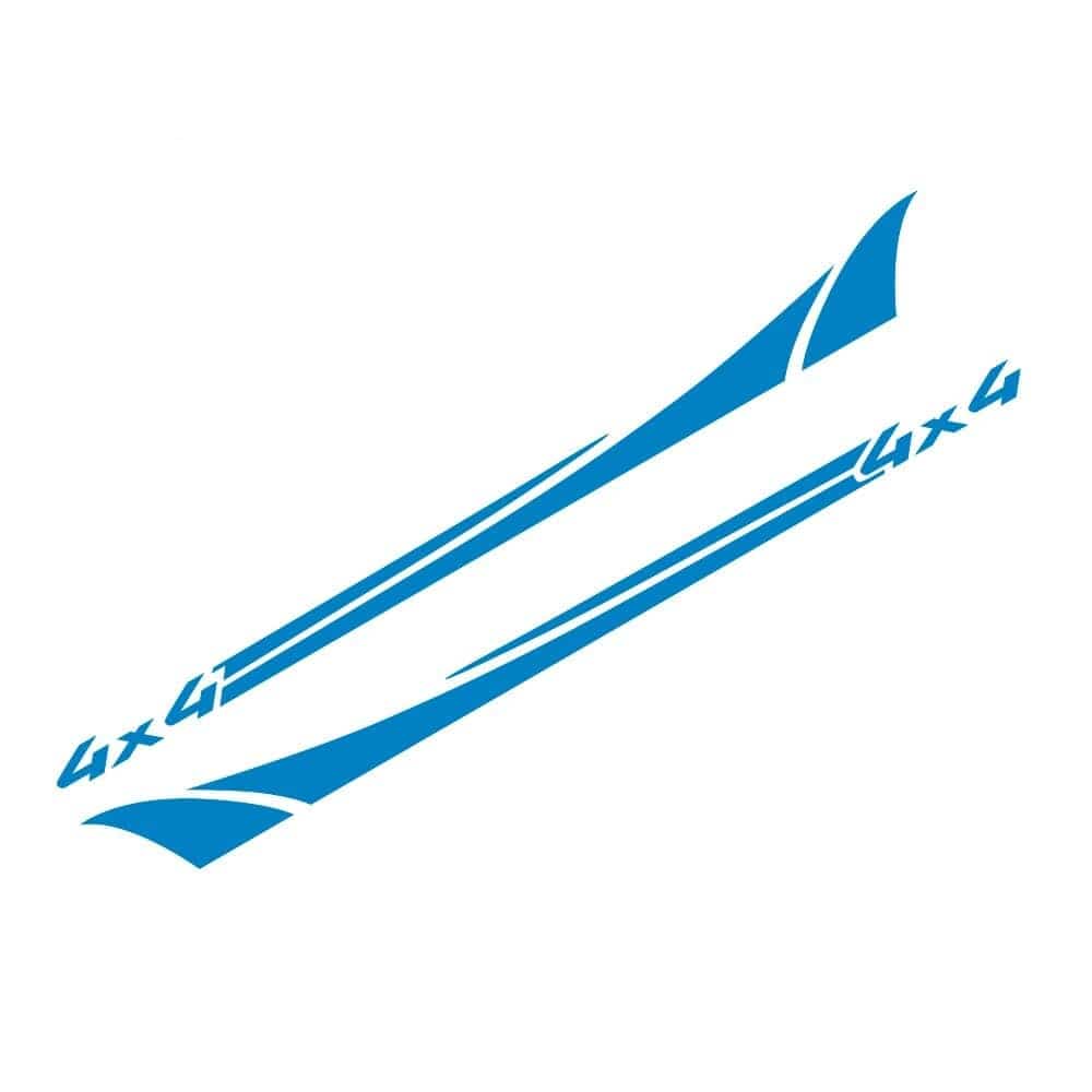 Stickers Voiture 4x4 Bleu Stickers Mania