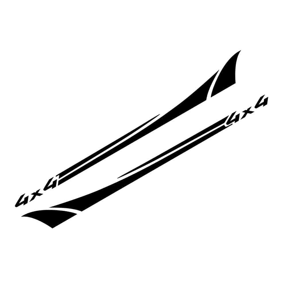 Stickers Voiture 4x4 Noir Stickers Mania
