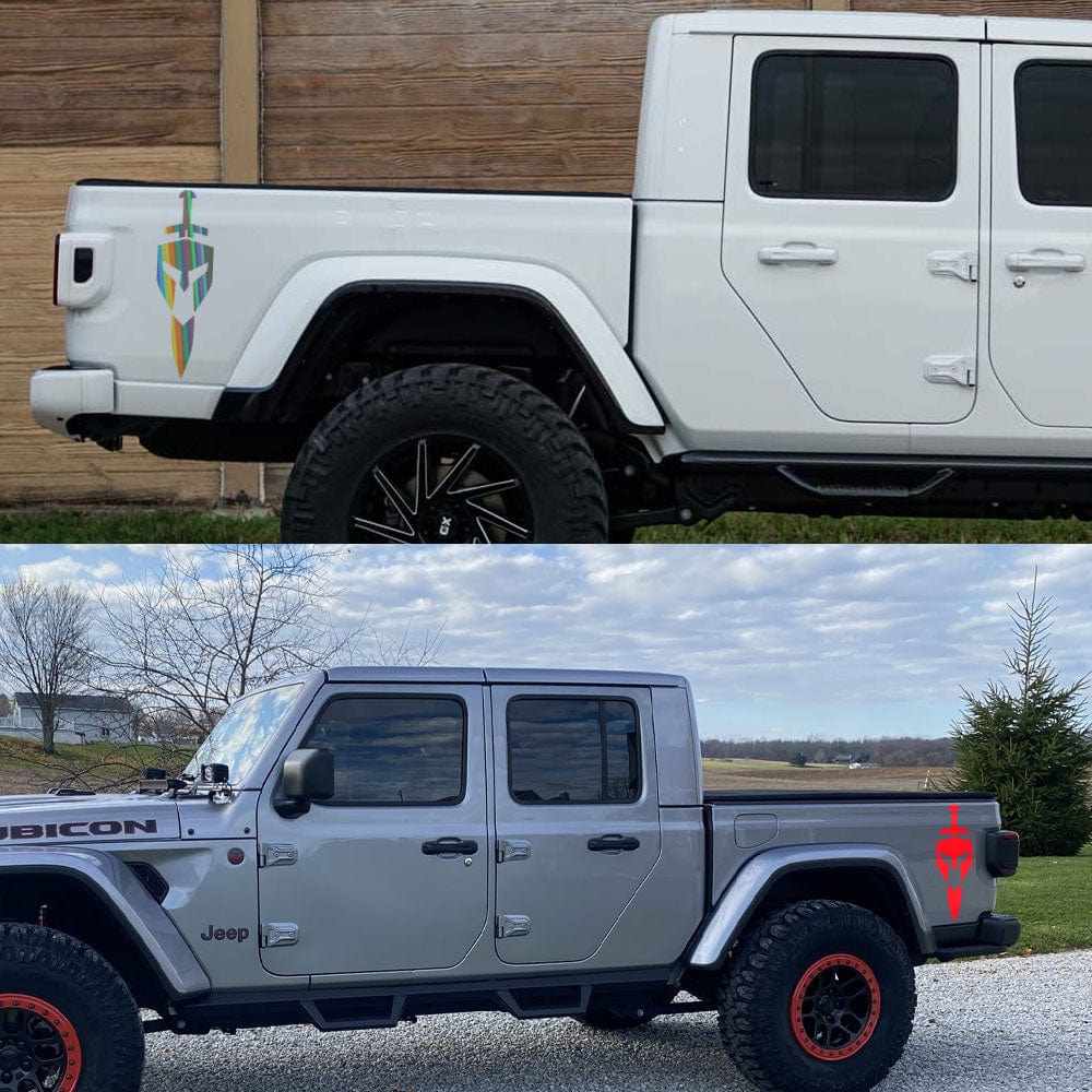 Stickers Voiture<br>Épée et Bouclier Stickers Mania