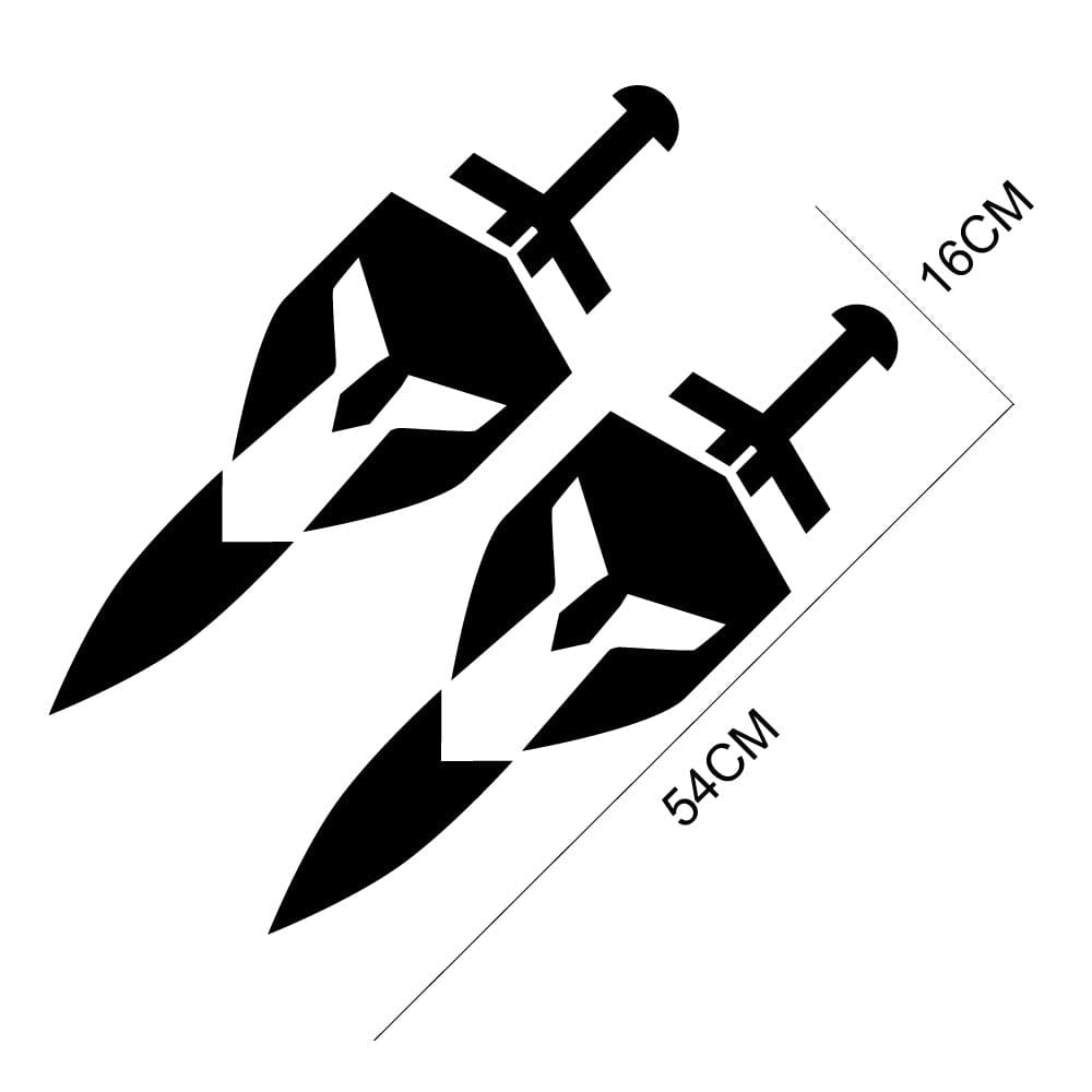 Stickers Voiture<br>Épée et Bouclier Stickers Mania