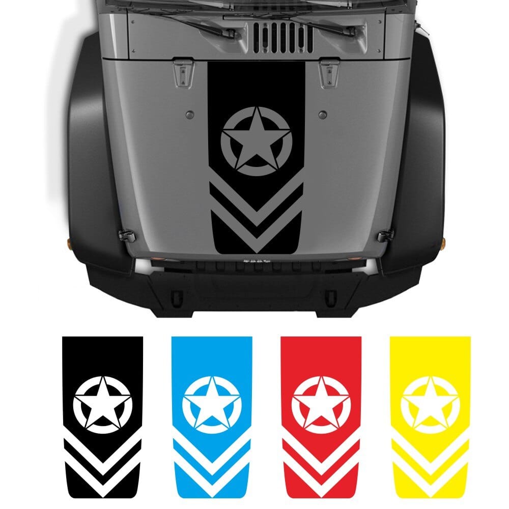 Stickers Voiture<br>Étoile Militaire Stickers Mania