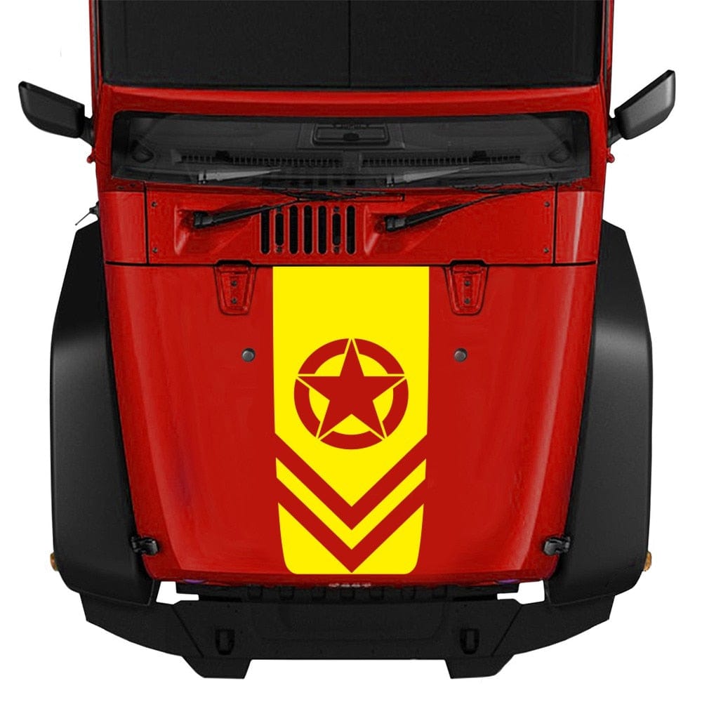 Stickers Voiture<br>Étoile Militaire Stickers Mania