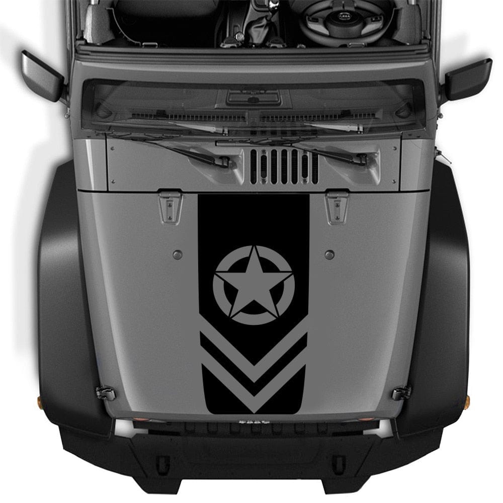 Stickers Voiture<br>Étoile Militaire Stickers Mania