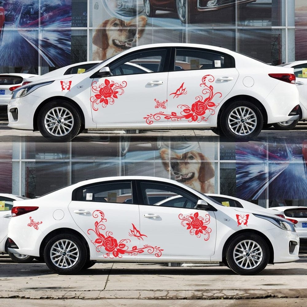 Stickers Voiture Fleurs Stickers Mania