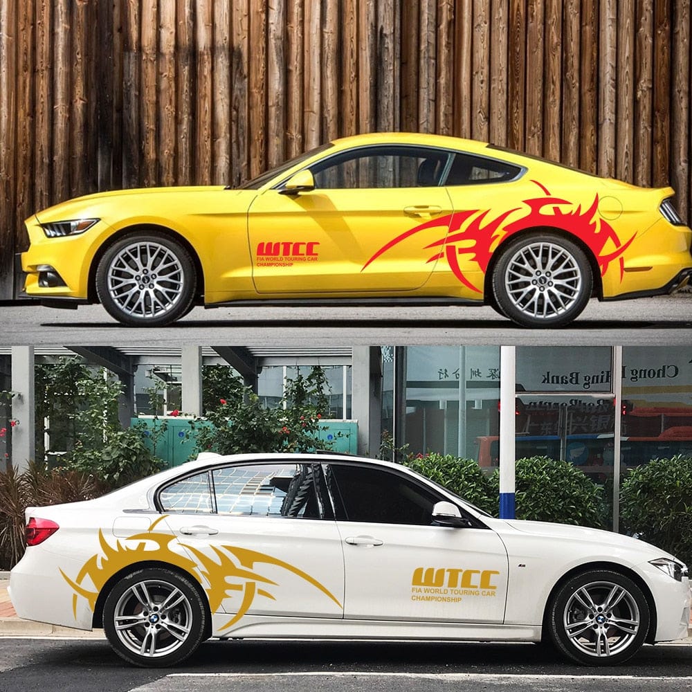 Stickers Voiture Sport Tuning Rouge Stickers Mania