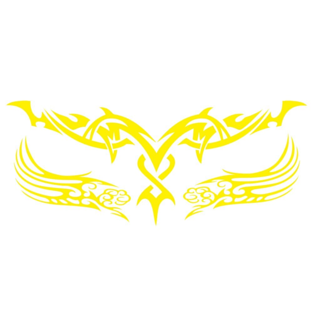 Stickers Voiture Tribal Jaune Stickers Mania