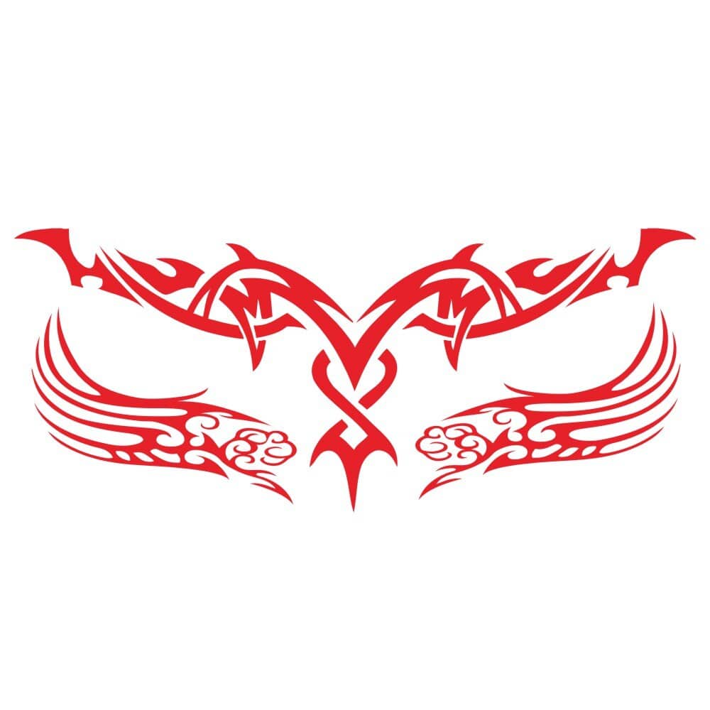 Stickers Voiture Tribal Rouge Stickers Mania