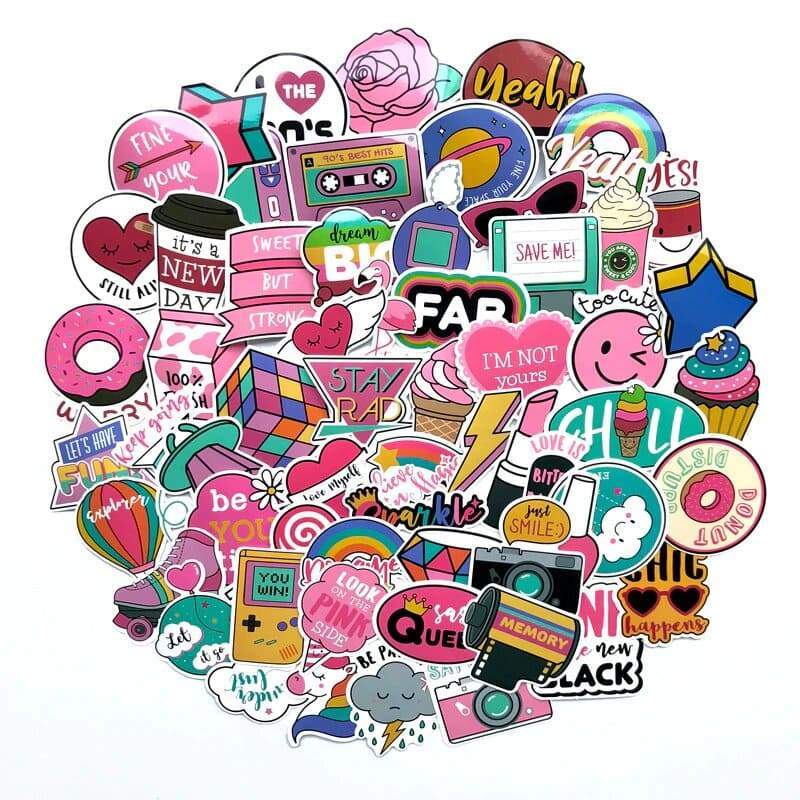 Stickers VSCO <br> Girly (60pcs) Stickers Mania