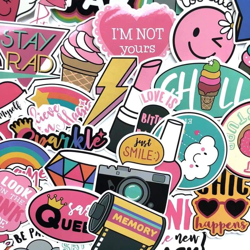 Stickers VSCO <br> Girly (60pcs) Stickers Mania