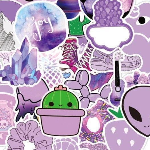 Stickers VSCO <br> Mauve (50pcs) Stickers Mania