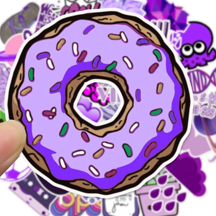 Stickers VSCO <br> Violet (50pcs) Stickers Mania