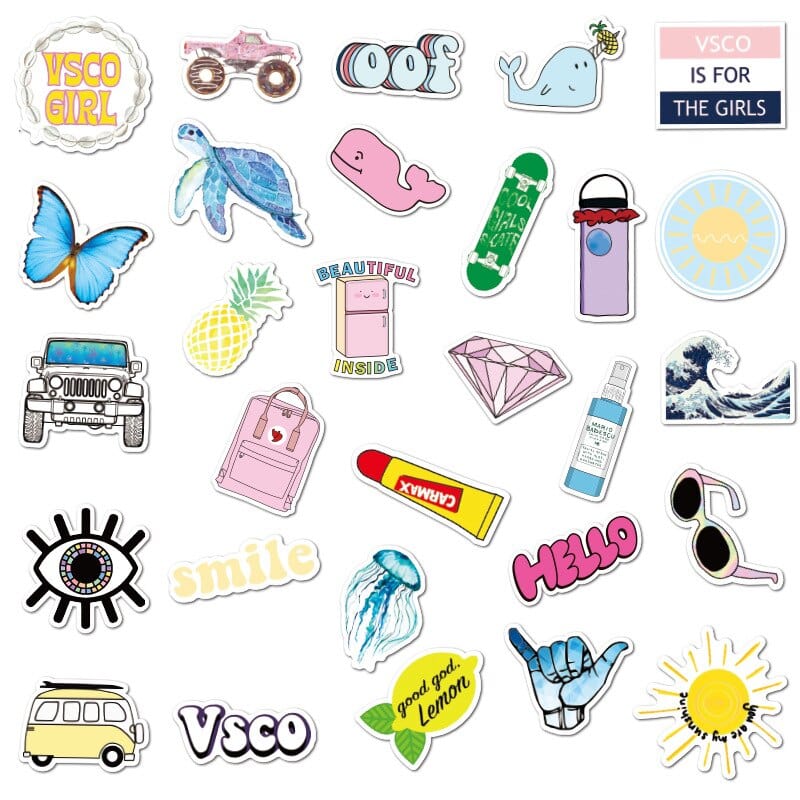 Stickers VSCO Girl Stickers Mania