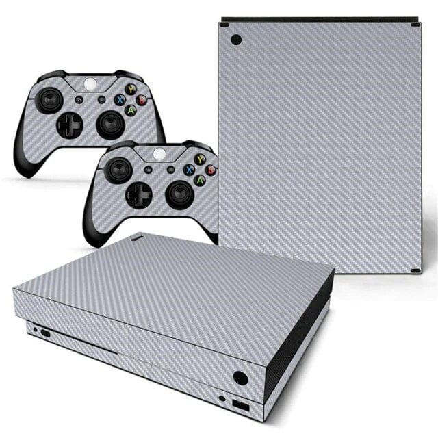 Stickers Xbox One X Carbone Gris Stickers Mania