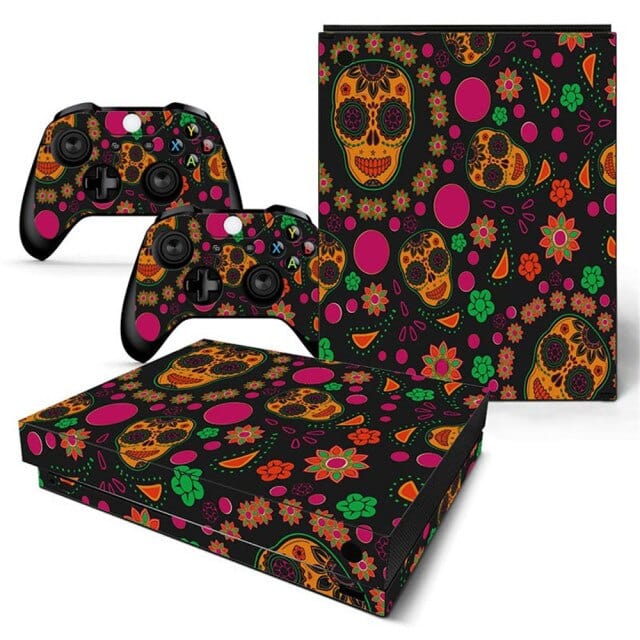 Stickers Xbox One X Têtes de Mort Mexicaines Stickers Mania