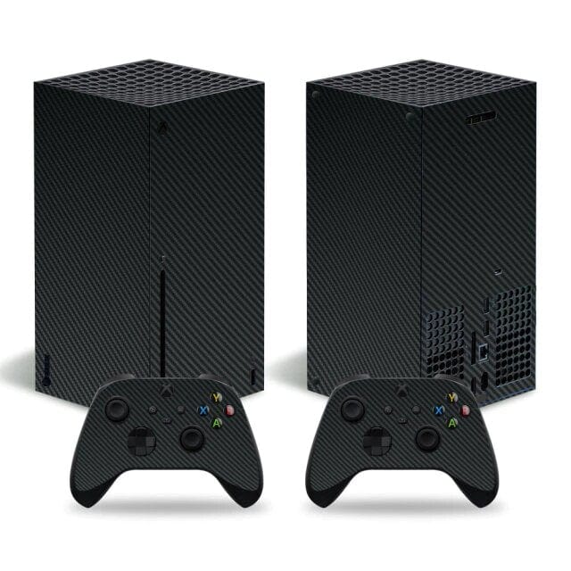 Stickers Xbox Series X<br> Carbone Noir Stickers Mania