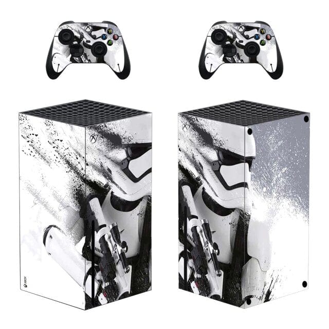 Stickers Xbox Series X<br> Storm Trooper Blanc Stickers Mania