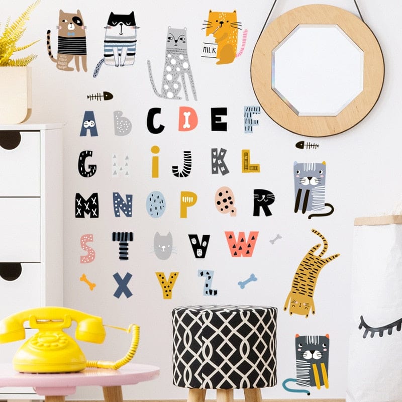 Autocollant Alphabet Rigolo Stickers Mania